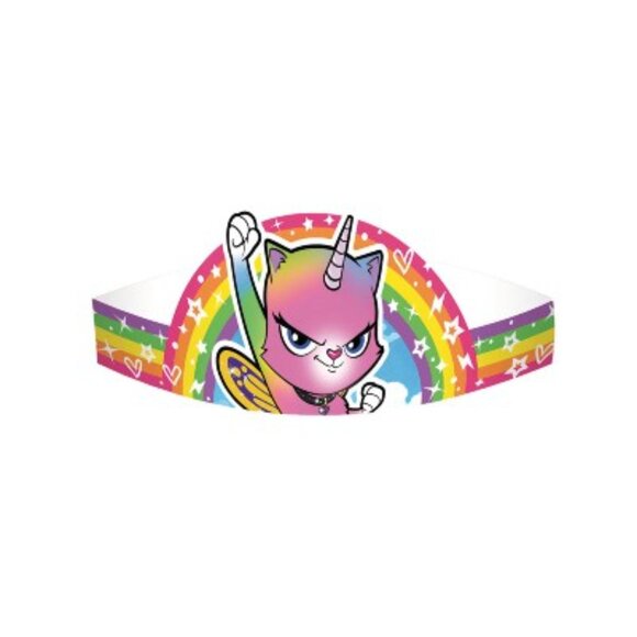 Birthday Party Rainbow Butterfly Unicorn Kitty Mini Tiaras SEALED SKU: 267MI) - Picture 1 of 4